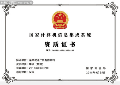 計(jì)算機(jī)信息系統(tǒng)集成資質(zhì)證書模板下載指南